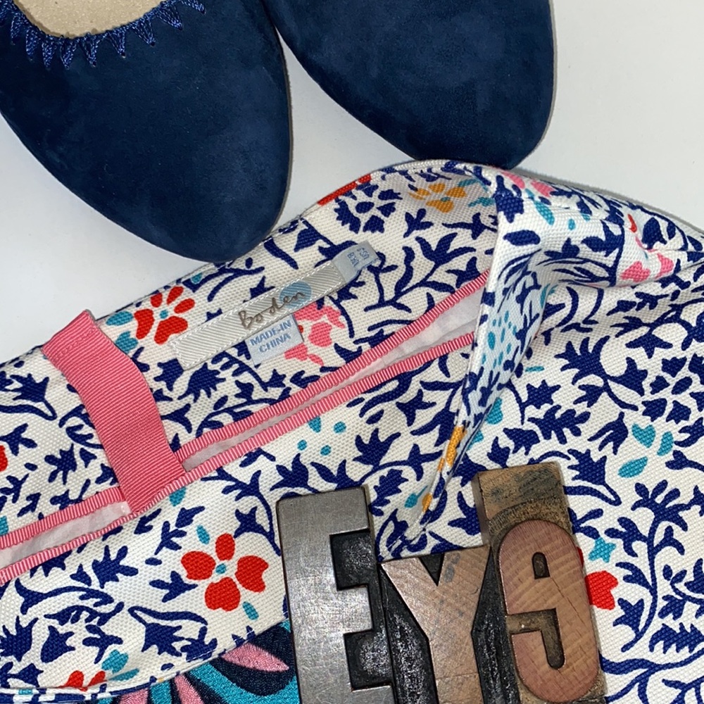 🇬🇧🟡BODEN Woman’s Floral Loose Weave Appliqué Skirt - Picture 7 of 12
